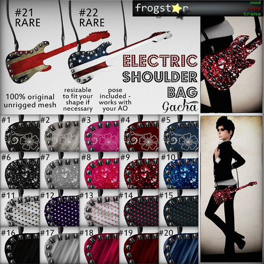 Frogstar - Electric Shoulder Bag #21 RARE