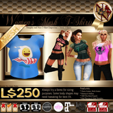 -N&N- Womens Mesh T-Shirts [Breakfast Buddies]