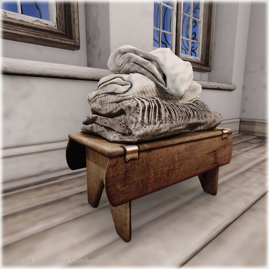 dust bunny . blanket stool . boxed