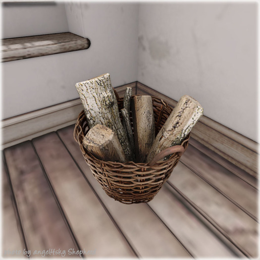 dust bunny . firewood basket . boxed