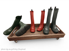 dust bunny . rainboot cart . boxed