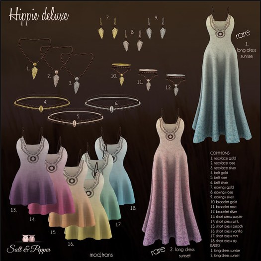 S&P hippie earrings rosegold (rez to unpack)