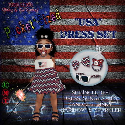 *PoCkEt-SiZeD* USA Dress Set