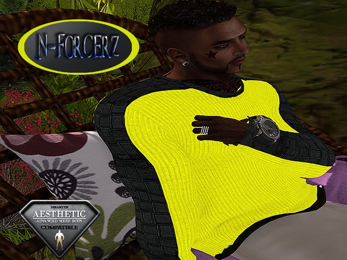 [[[ N::Forcerz ]]] - Styled Down Lemon Ribbed/Blk Leather