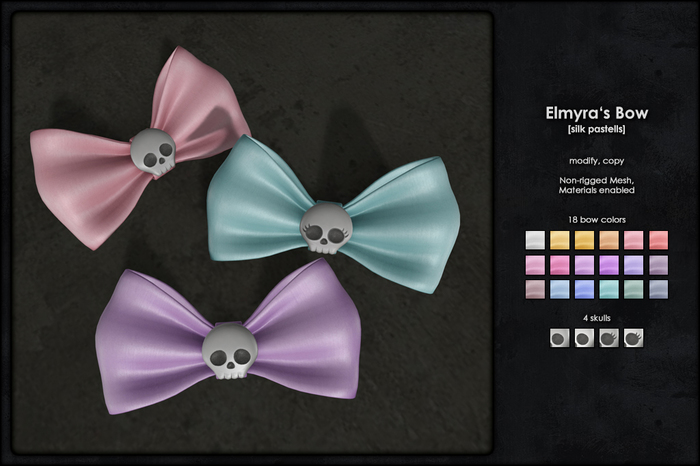 Happy Undead - Elmyra's Bow [silk pastels]