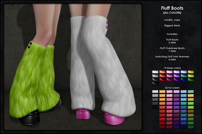 Happy Undead - Fluff Boots [ALL COLORS]