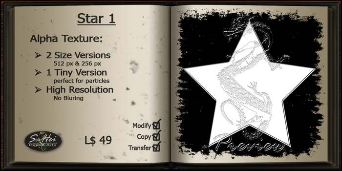 :::: SaHei :::: Star 1 Alpha Texture FULLPERM