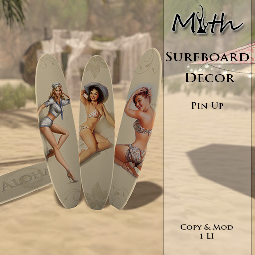 Myth - Surfboards Decor Pin Up