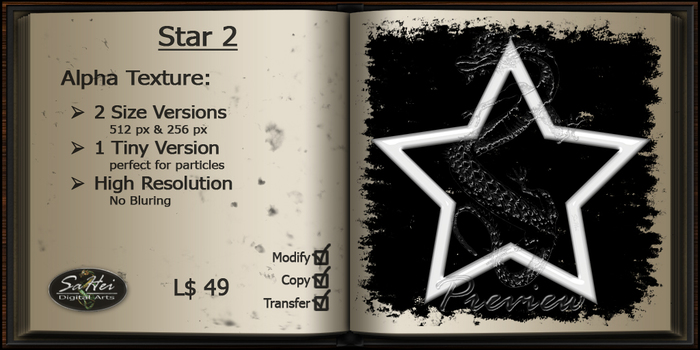 :::: SaHei :::: Star 2  Alpha Texture FULLPERM