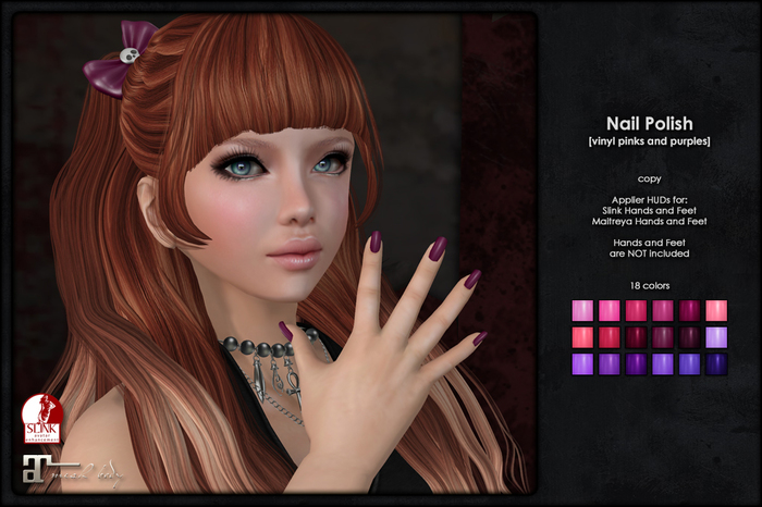 Happy Undead - Nail Polish [vinyl greys and reds]