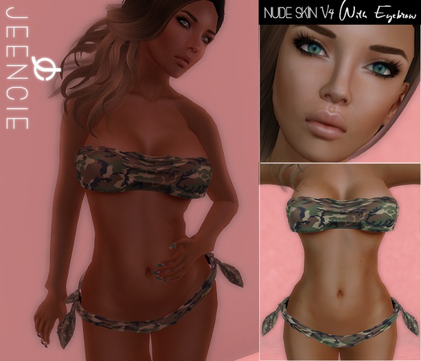 JC l Nude Skin - V.4 + Eyebrow + Shape