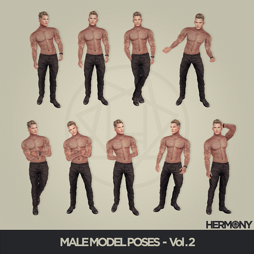 HERMONY / MALE MODEL POSES / VOL. 2