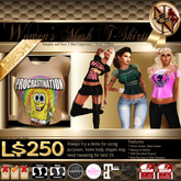 -N&N- Womens Mesh T-Shirts [Procrastination]