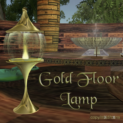 Gold Floor Lamp (boxed)