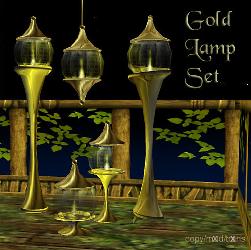 Gold Lamp Set (boxed)