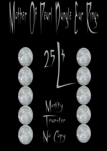 Mother Of Pearl Ear Rings