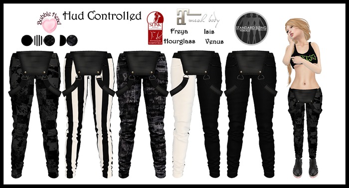 !!Bubblehead!! - Bibs Black pack