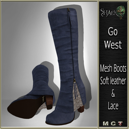 *Shack* Go West Boots - Blue