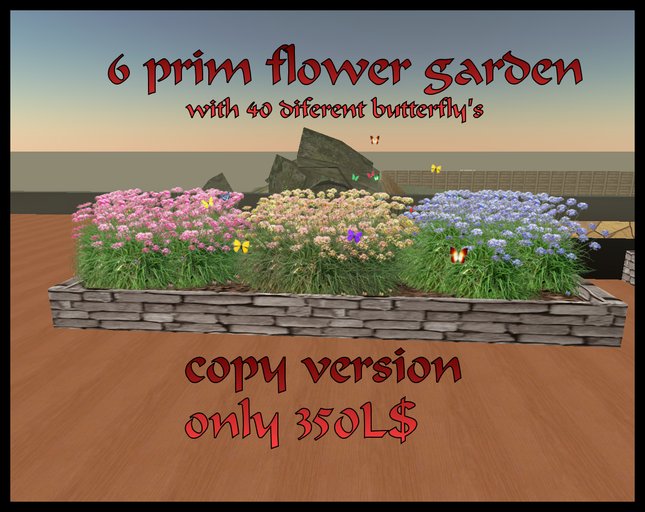6 prim flower garden