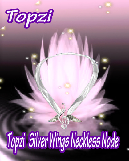  Topzi  Neckles silverwings/node