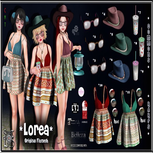 *SL* Lorea Dress - Sweet Lies COMPLETE (11 RARE+ACCESSORIES)