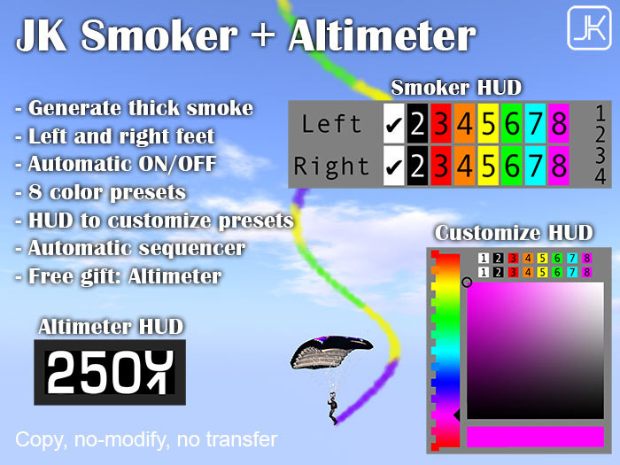 JK Smoker v2.0 + Altimeter for skydiving/parachuting