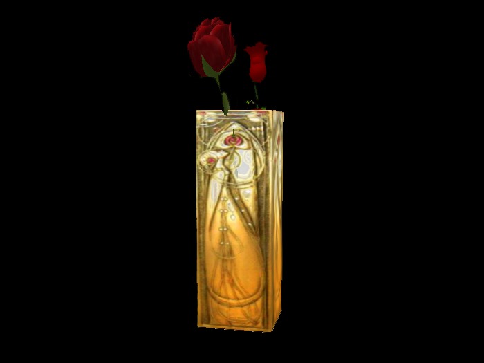 REAL WOMEN - Art Noveau Vase  with Roses