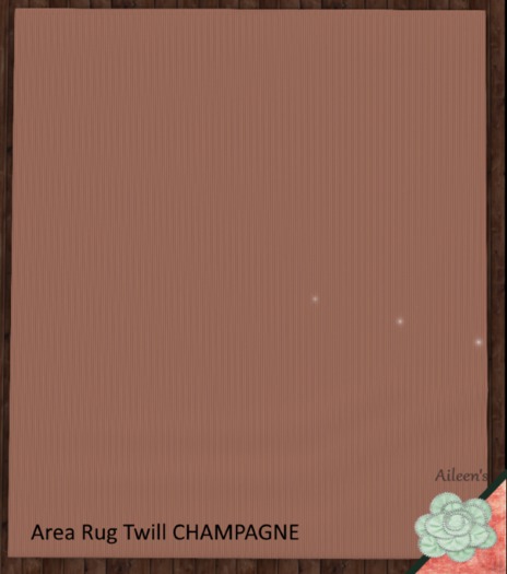Area Rug Twill CHAMPAGNE