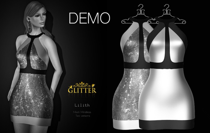 *GLITTER* DEMO LILITH MESH MINIDRESS - TWO VERSIONS