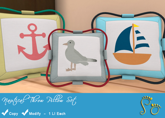 SO - Nautical Throw Pillows