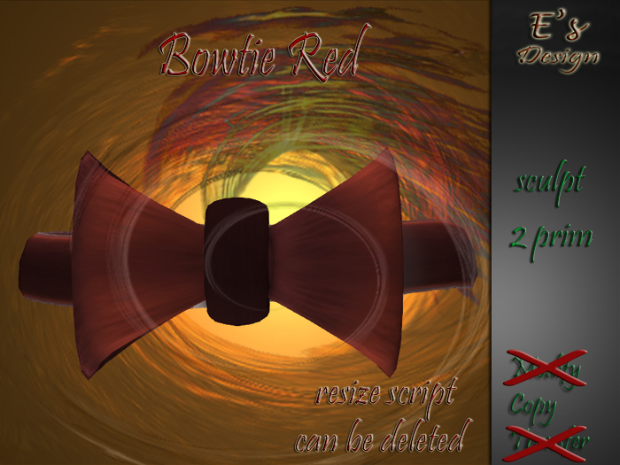 E's Bowtie, red