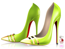 Garbaggio // Lucy Pumps - Lime