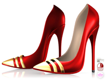 Garbaggio // Lucy Pumps - Crimson