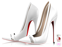 Garbaggio // Lulu Pumps - White