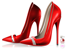 Garbaggio // Lulu Pumps - Crimson