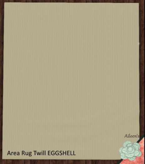 Area Rug Twill EGGSHELL