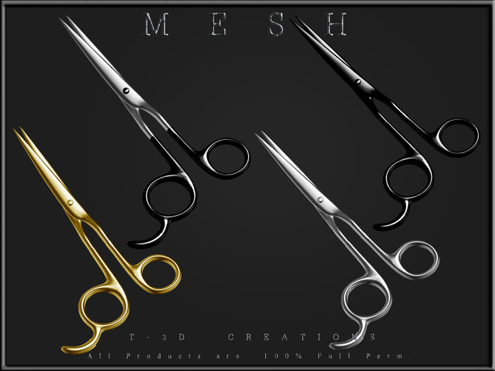 T-3D Creations [ Haircut scissors ] - Full Perm -
