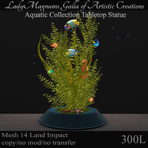 LadyMs Mesh Aquatic Collection Tabletop Statue No 2