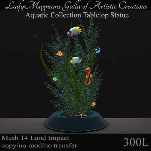 LadyMs Mesh Aquatic Collection Tabletop Statue No 3