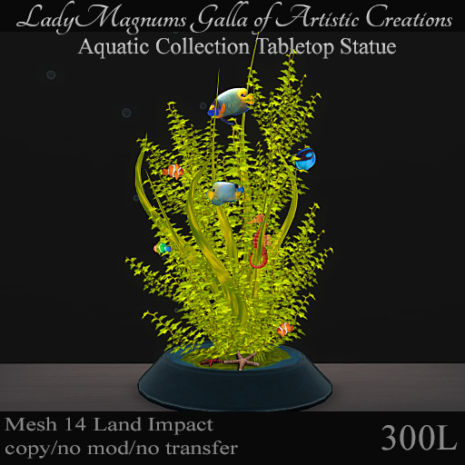 LadyMs Mesh Aquatic Collection Tabletop Statue No 4
