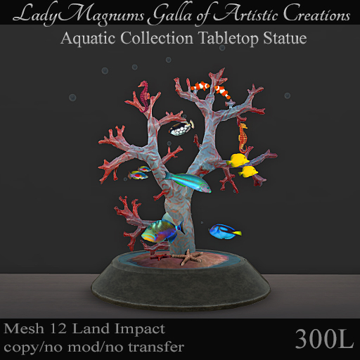 LadyMs Aquatic Collection Tabletop Statue No 9