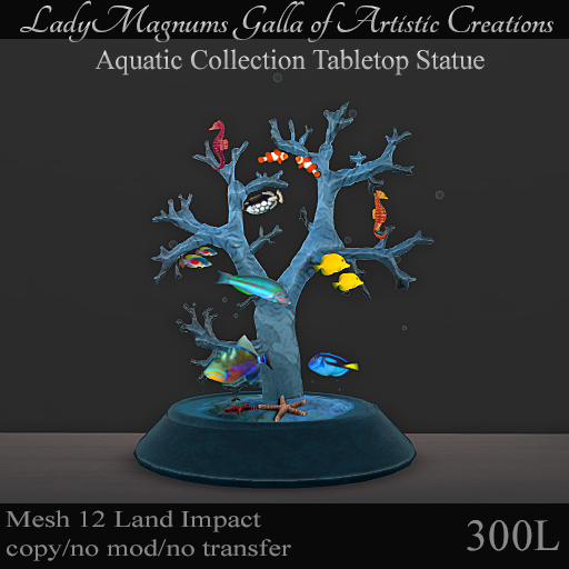 LadyMs Aquatic Collection Tabletop Statue No 10