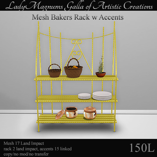 LadyMs Mesh Bakers Rack w Accents - Dots 3
