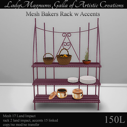 LadyMs Mesh Bakers Rack w Accents - Dots 5