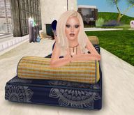 Zaara [Goa party] : 21 Patchwork mattress *indigo*