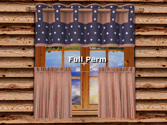 Kitchen Curtain 2 - 2 sided - Full Perm