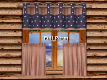 Kitchen Curtain 2 - 2 sided - Full Perm