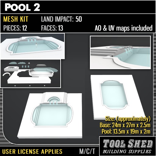 Tool Shed - Pool 2 Mesh Kit