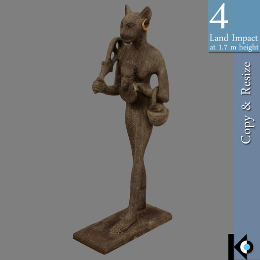 3D / Bastet Figurine / 4 land impact