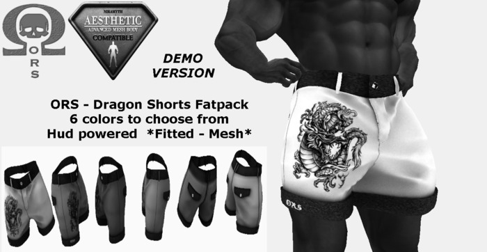 [ ORS ] Dragon Shorts - Fitted Mesh demo